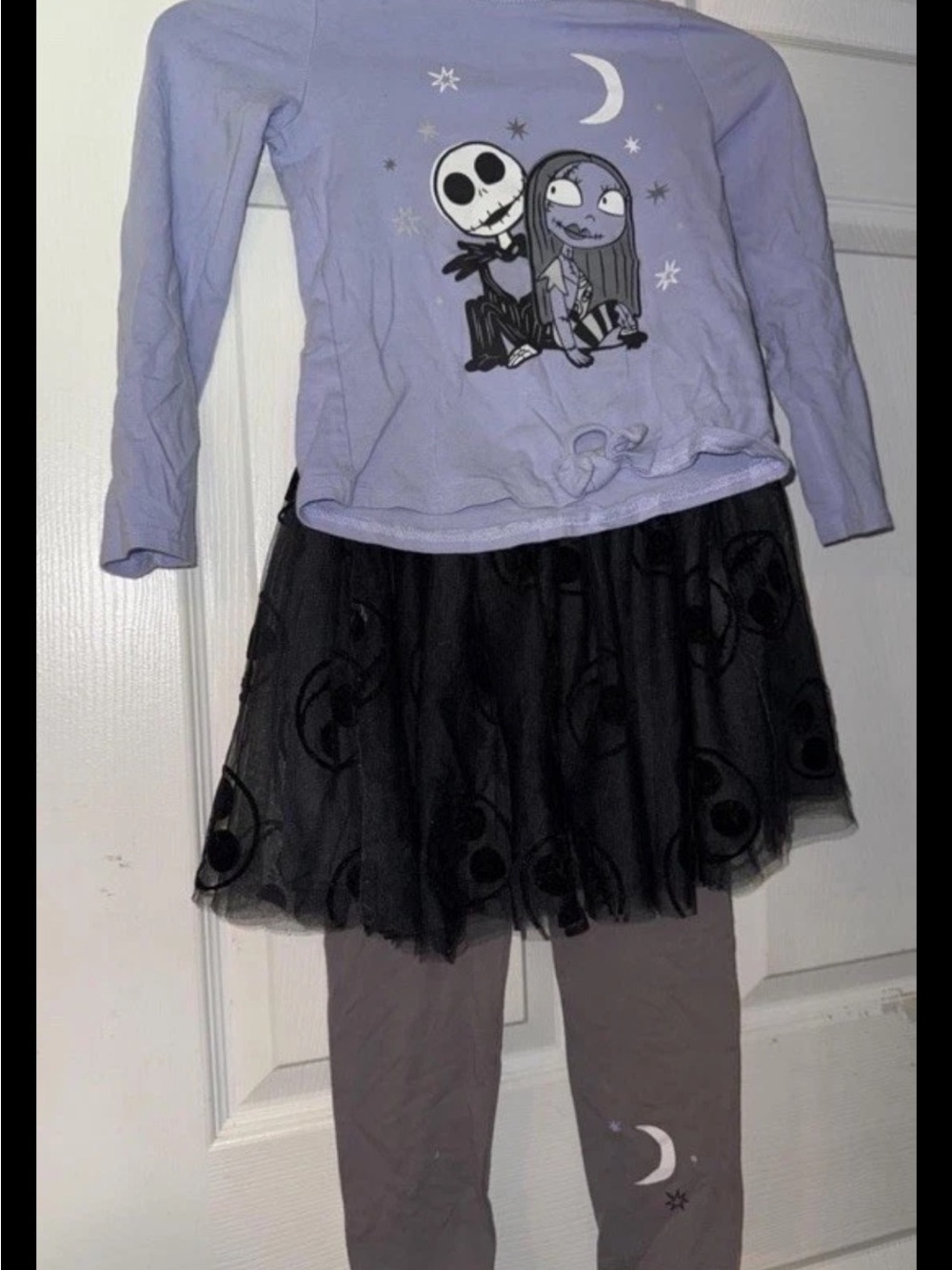 Disney Lavender & Black Nightmare Before Christmas Girls Costume Outfit 5t